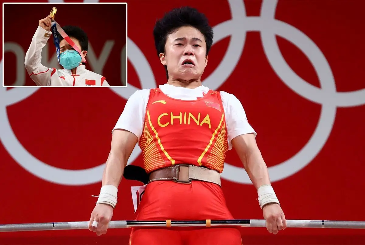 تصویر جنجالی در المپیک/ وزنه بردار زن چینی در المپیک توکیو مرد از آب درآمد!/ عکس