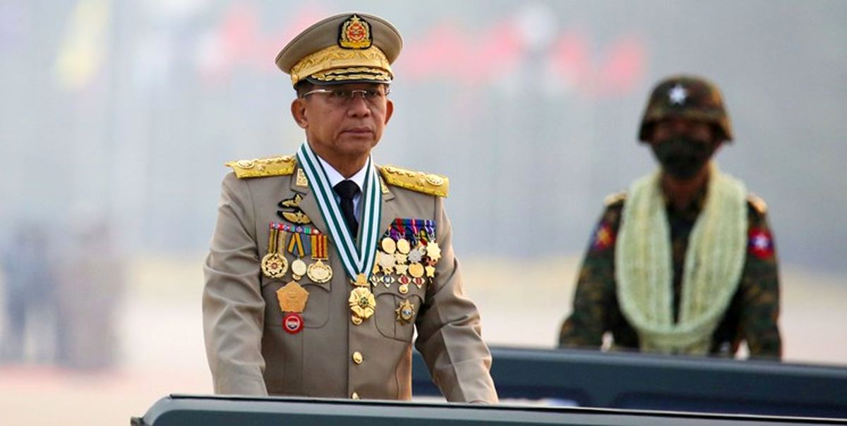 سردسته کودتاچیان میانمار، خود را نخستوزیر اعلام کرد