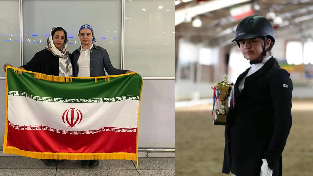 اختلاف پدر و مادر بر سر مهریه، دختر سوارکار ۱۲ ساله را ممنوع الخروج کرد / سارا پور عظیمای از مسابقات جهانی سوارکاری بازماند