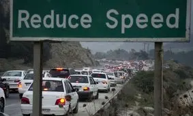 ترافیک سنگین در محور چالوس