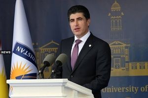 حضور هیاتی از کردستان عراق به ریاست نیچروان بارزانی در مراسم تحلیف رئیسی