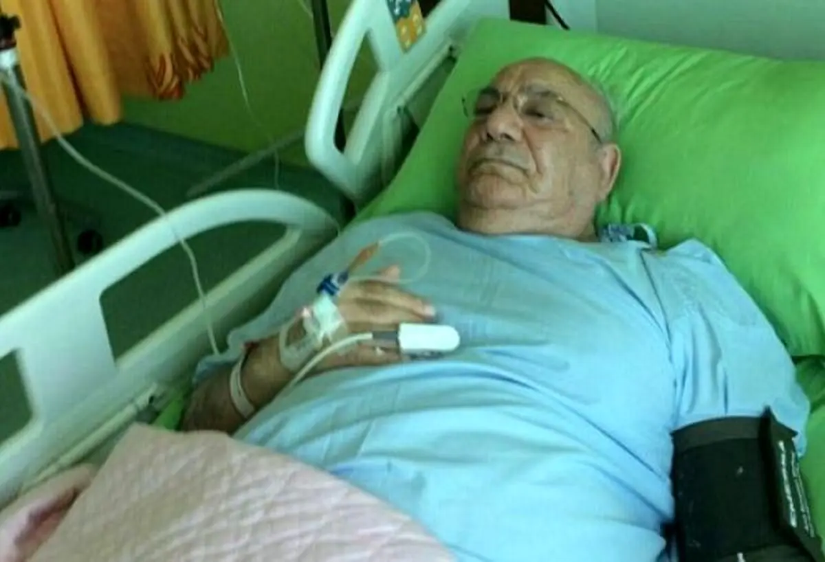 سرمربی پیشین تیم ملی بستری شد+عکس