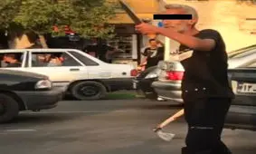 حادثه تبرکشی در چهارراه میدان گرگان