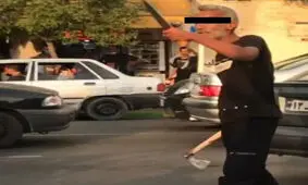 حادثه تبرکشی در چهارراه میدان گرگان