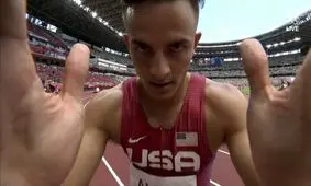 حرکات موزون یک آمریکایی در المپیک جنجالی شد/عکس