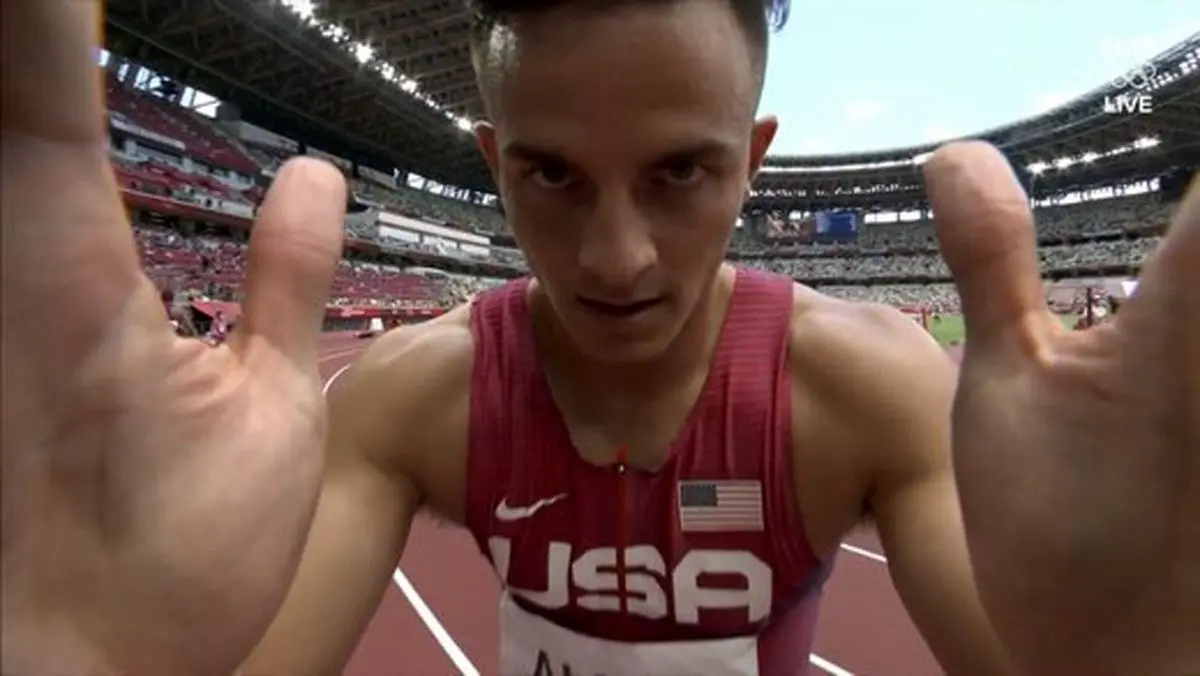 حرکات موزون یک آمریکایی در المپیک جنجالی شد/عکس