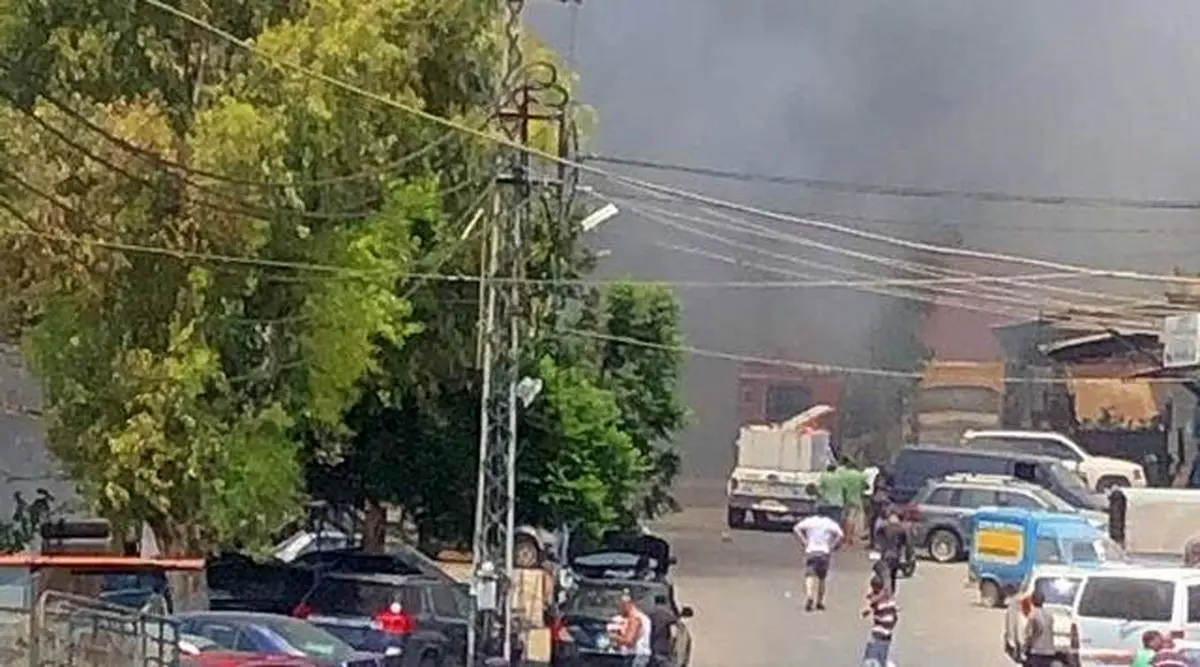 آتش سوزی مهیب در جنوب لبنان