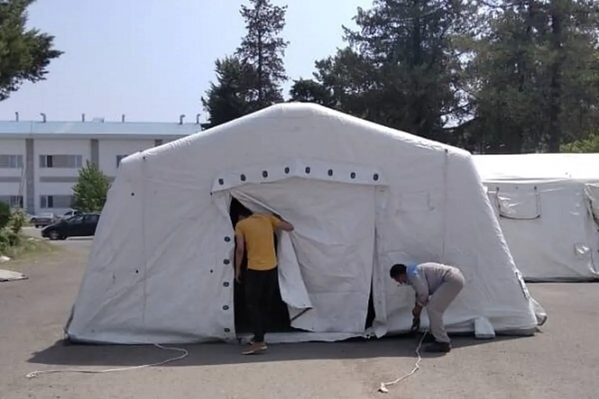 بیمارستان صحرایی نیروی دریایی ارتش در رشت راه اندازی شد