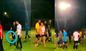 داور هندوراسی به سمت هواداران خشمگین اسلحه کشید