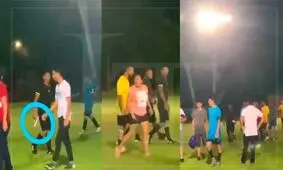 داور هندوراسی به سمت هواداران خشمگین اسلحه کشید
