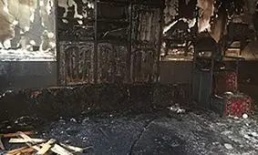 نجات ۴ شهروند از یک حادثه آتش‌سوزی در یک حسینیه در خرمشهر