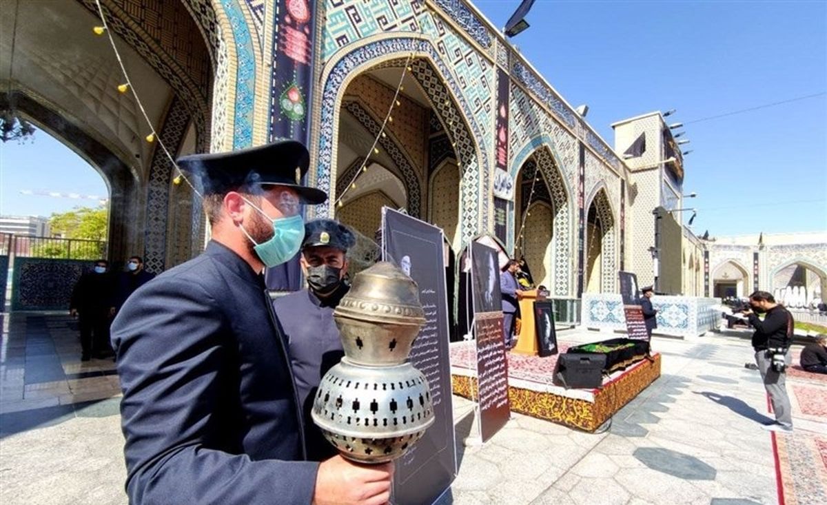 پیکر علامه حکیمی در جوار بارگاه علی‌ ابن‌ موسی الرضا(ع) تدفین شد