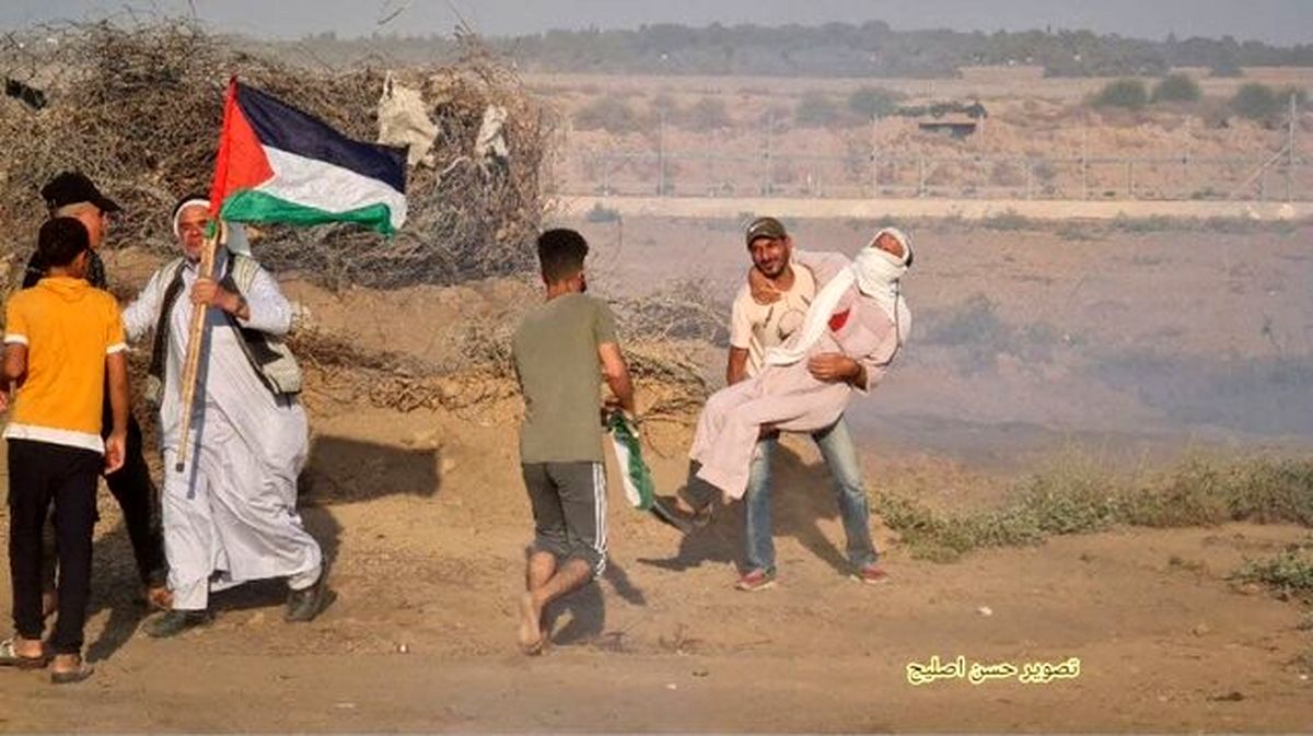 سرکوب تظاهرات فلسطینی در غزه با پهپاد/ دهها تن مصدوم و زخمی شدند