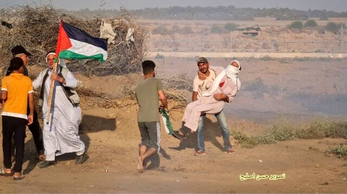 سرکوب تظاهرات فلسطینی‌ در غزه با پهپاد/ ده‌ها تن مصدوم و زخمی شدند