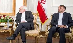 نشست خصوصی ظریف و امیرعبداللهیان/عکس