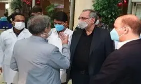 بازدید شبانه وزیر بهداشت دولت سیزدهم از اورژانس عدالتیان مشهد