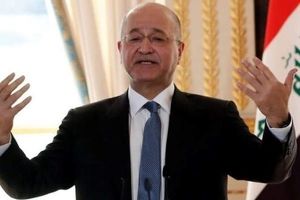 رئیس جمهور عراق در دیدار با مکرون: فرانسه شریک عراق در نبرد با تروریسم است