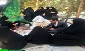 آغاز زندگی مشترک با حضور بر سر مزار شهید گمنام