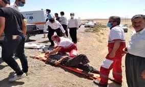 برخورد دو خودرو یک کشته و ۸ مصدوم برجای گذاشت