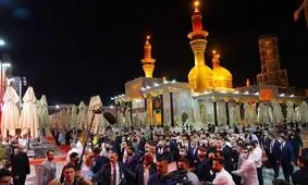 رئیس جمهور فرانسه به زیارت کاظمین رفت/سفر ماکرون به اربیل پس از اجلاس بغداد