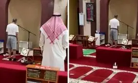 اذان گفتن با شلوارک و زیرپوش در کویت جنجالی شد/ ویدئو