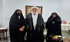 جمیله کدیور به دیدار مهدی کروبی و همسرش فاطمه کروبی رفت/ عکس