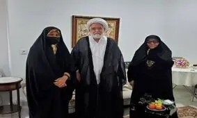 جمیله کدیور به دیدار مهدی کروبی و همسرش فاطمه کروبی رفت/ عکس