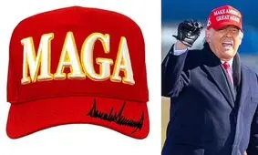 ترامپ از طراحی جدید کلاه معروفش با حروف اختصار "MEGA" خبر داد