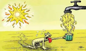 شعر و متن طنز درباره گرما