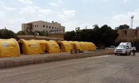 روزانه ۲۰۰ نفر در بیمارستان صحرایی شهرکرد دارو دریافت می‌کنند