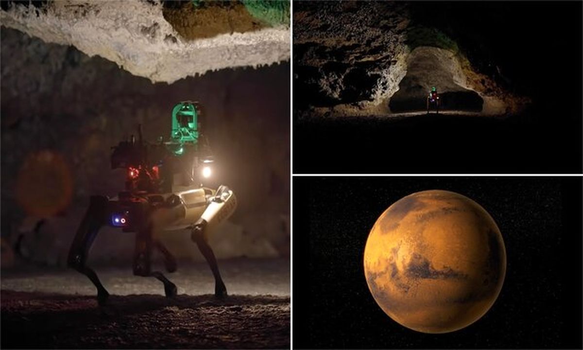 ناسا ربات‌ "اسپات" را برای جستجوی غارهای مریخ آموزش می‌دهد
