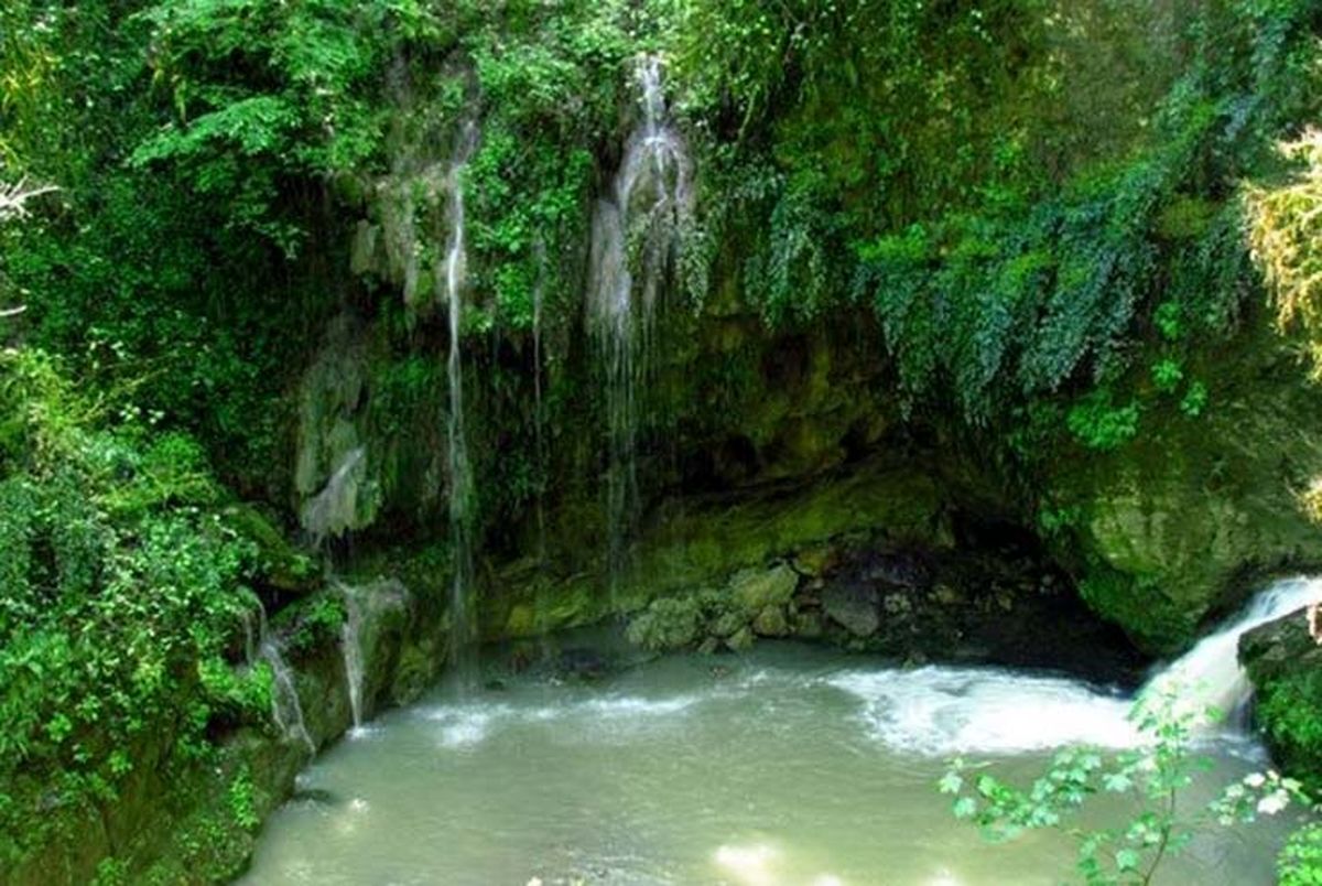 آبشار بسیار زیبای مران در تنکابن/ ویدئو