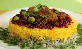 نخودپلو ساده و خوشمزه، با مرغ یا گوشت