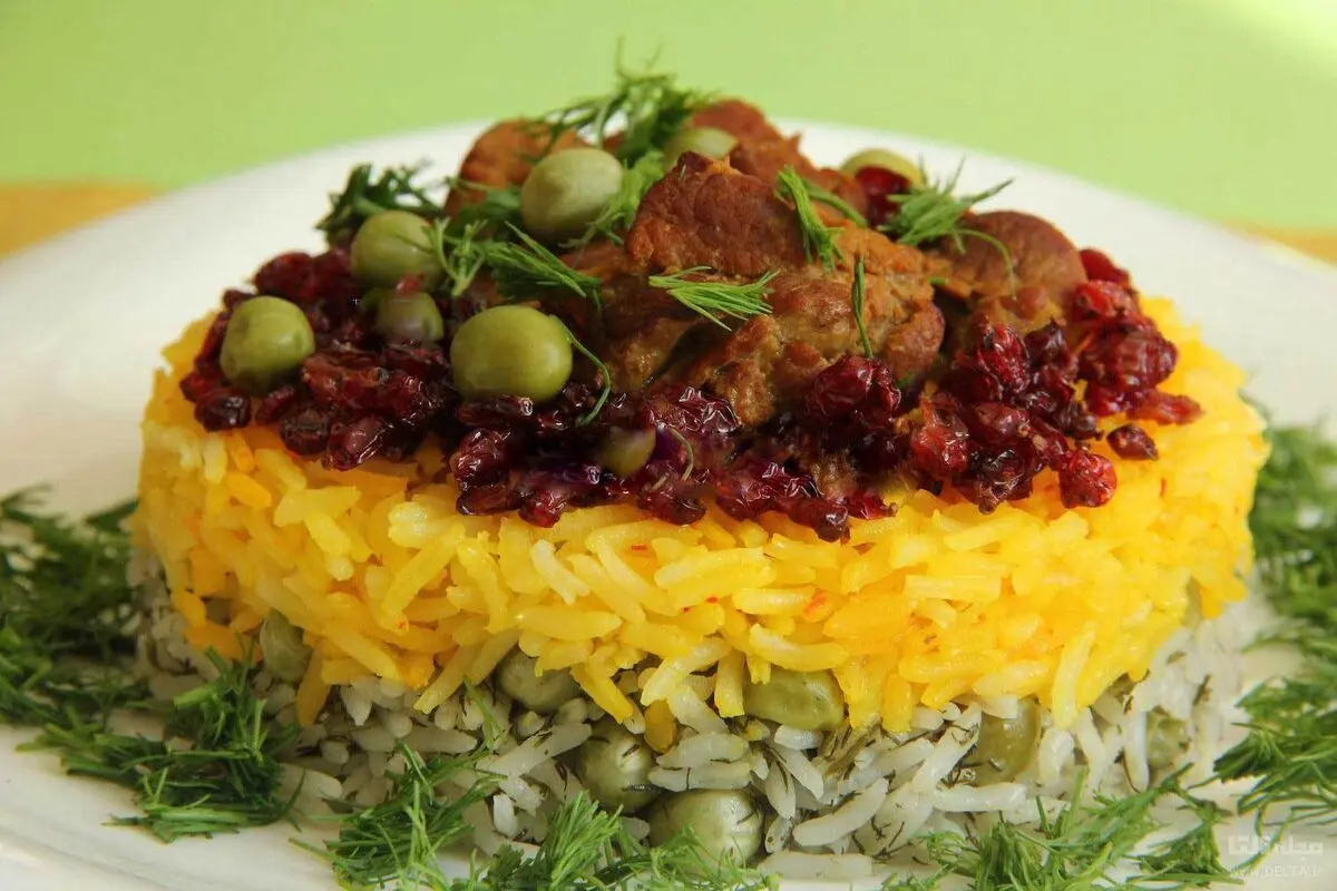نخودپلو ساده و خوشمزه، با مرغ یا گوشت