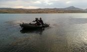 حضور غواصان تیپ ۶۵ نوهد برای یافتن جسد در سدکلان ملایر