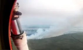 اعزام هواپیمای آتش‌نشان وزارت دفاع به تالاب انزلی