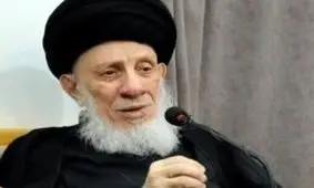 پناهیان در مراسم خاکسپاری یکی از مراجع تقلید بزرگ نجف اشرف/ عکس