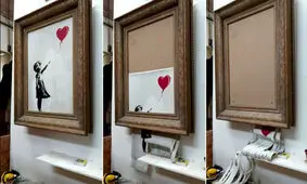 حراج دوباره نقاشی «دختری با بادکنک» بنکسی