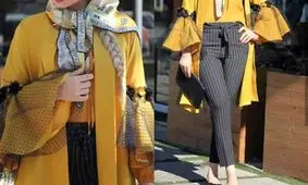 یه ست خوشگل برای مانتوهای خردلی