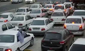 ترافیک سنگین در محور چالوس
