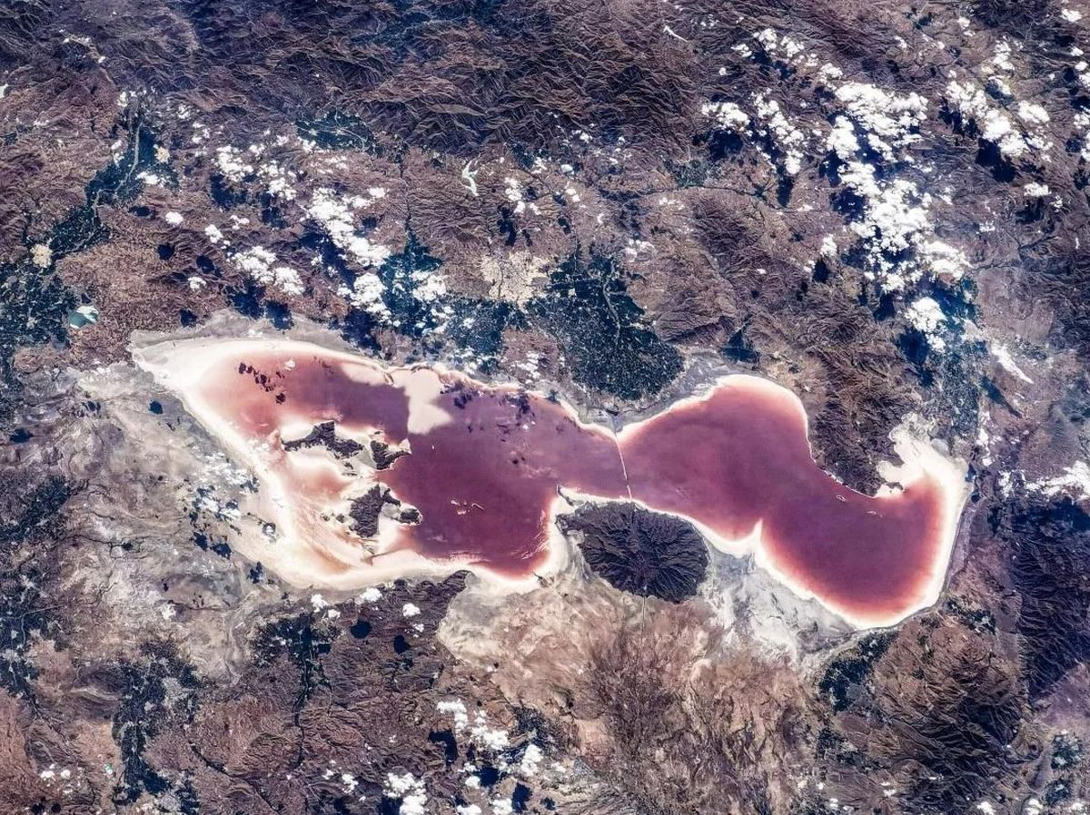 تصویر جدید و تاسف آور ایستگاه فضایی چین از دریاچه ارومیه