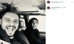 سلفی جواد عزتی و رعنا آزادی‌ ور در «زخم کاری»