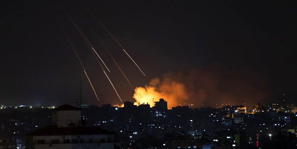 شلیک بیش از 10 موشک از غزه به سرزمین‌های اشغالی/ گنبد آهنین فعال شد