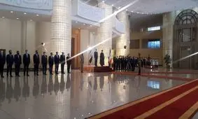 استقبال رسمی رئیسی از نخست وزیر عراق