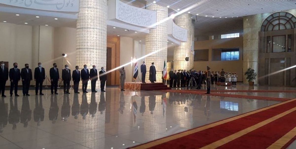استقبال رسمی رئیسی از نخست وزیر عراق