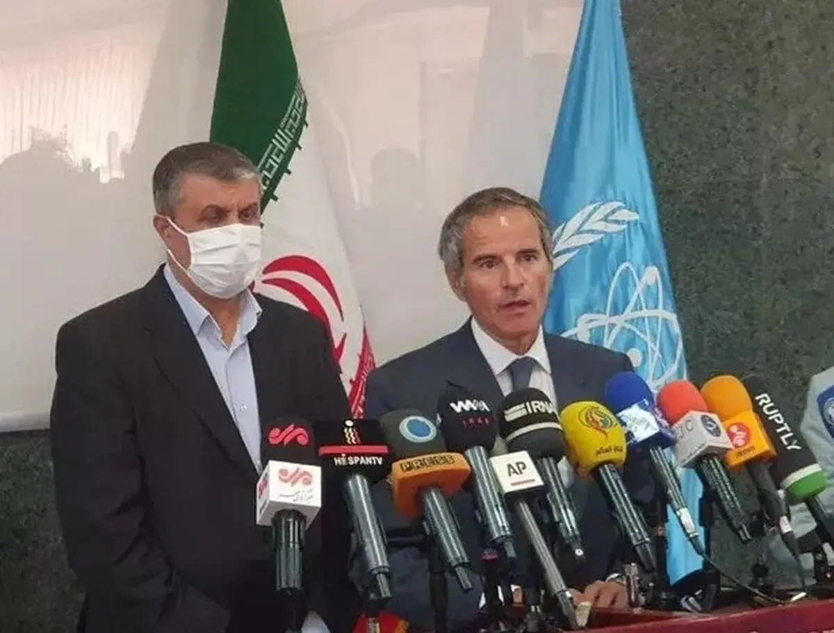 اسلامی: برای تعویض کارت‌های حافظه دوربین‌های نظارتی توافق شد/ گروسی: توافق کردیم ادامه مذاکرات را در وین انجام دهیم