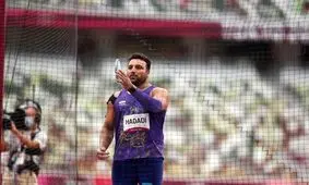 قهرمانی احسان حدادی در لیگ دوومیدانی با پرتاب ۶۰ متری