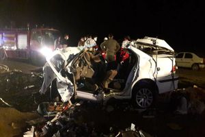 ۵ کشته و یک مصدوم بر اثر تصادف شدید دو خودروی سواری در اردبیل