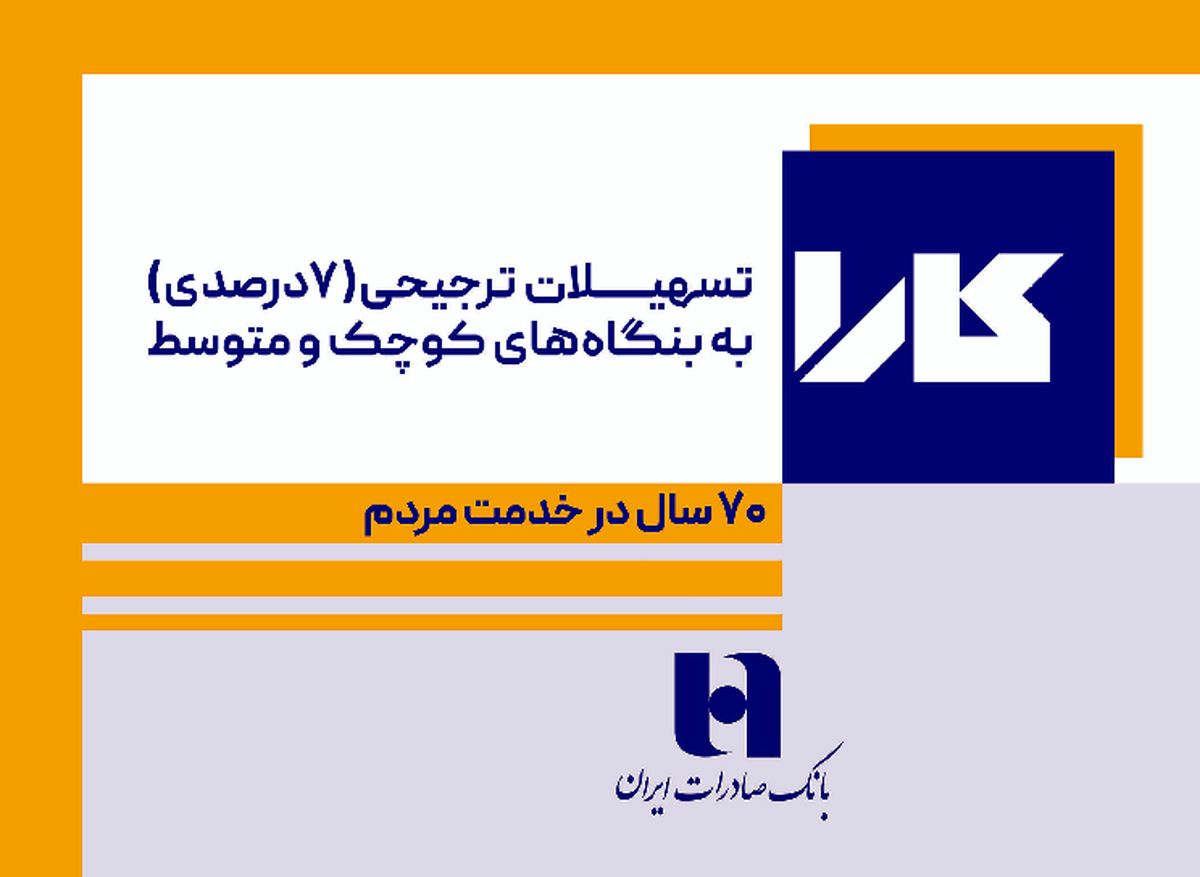 تسهیلات کمبهره طرح «کارا» بانک صادرات ایران برای بنگاههای کوچک و متوسط