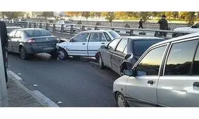 وقوع تصادف زنجیره‌ای در بیضاء با ۱۴ مصدوم